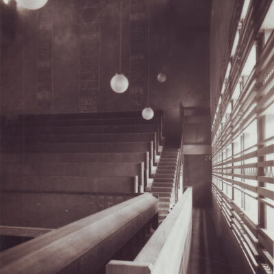 Bild vergrößern: Frauengalerie in der Synagoge, um 1930